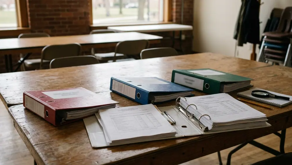 Image showing three ledger school finance