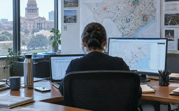 Mapping the Logistical Data Behind Congressional Town Halls in Texas